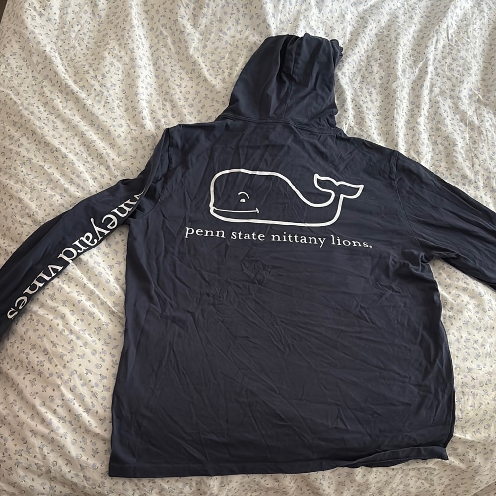 Vineyard Vines x PSU Navy Hoodie with Logo